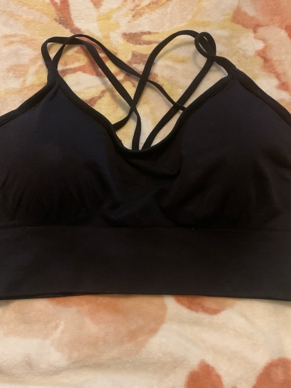 Black Strappy Women's Bralette - Comfort Support